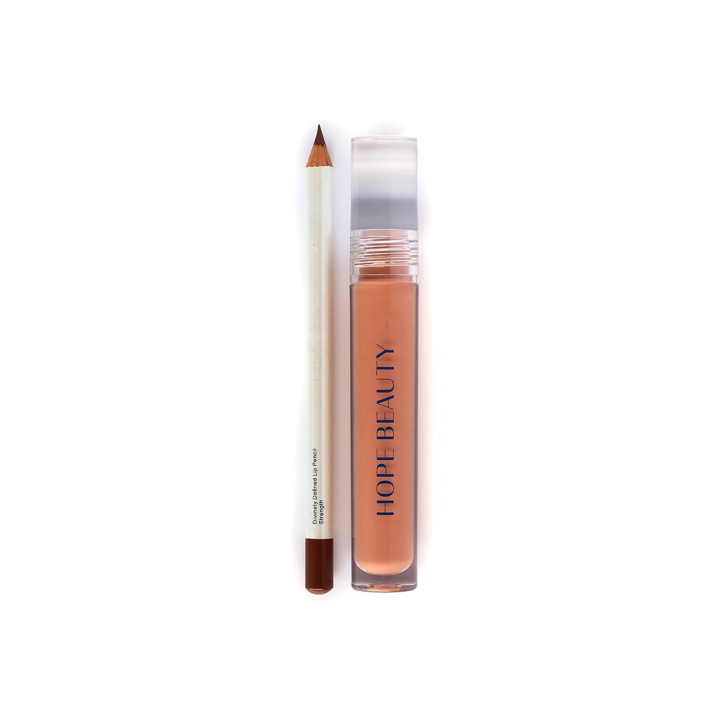 Sarah Lip Kit by Hope Beauty is a lip gloss and lip liner set inspired by Sarah from the Bible. Biblically inspired cosmetics. Inspirational makeup. Faith inspired makeup. Faith based company. Lip oil and lip gloss hybrid. Long lasting lip liner.