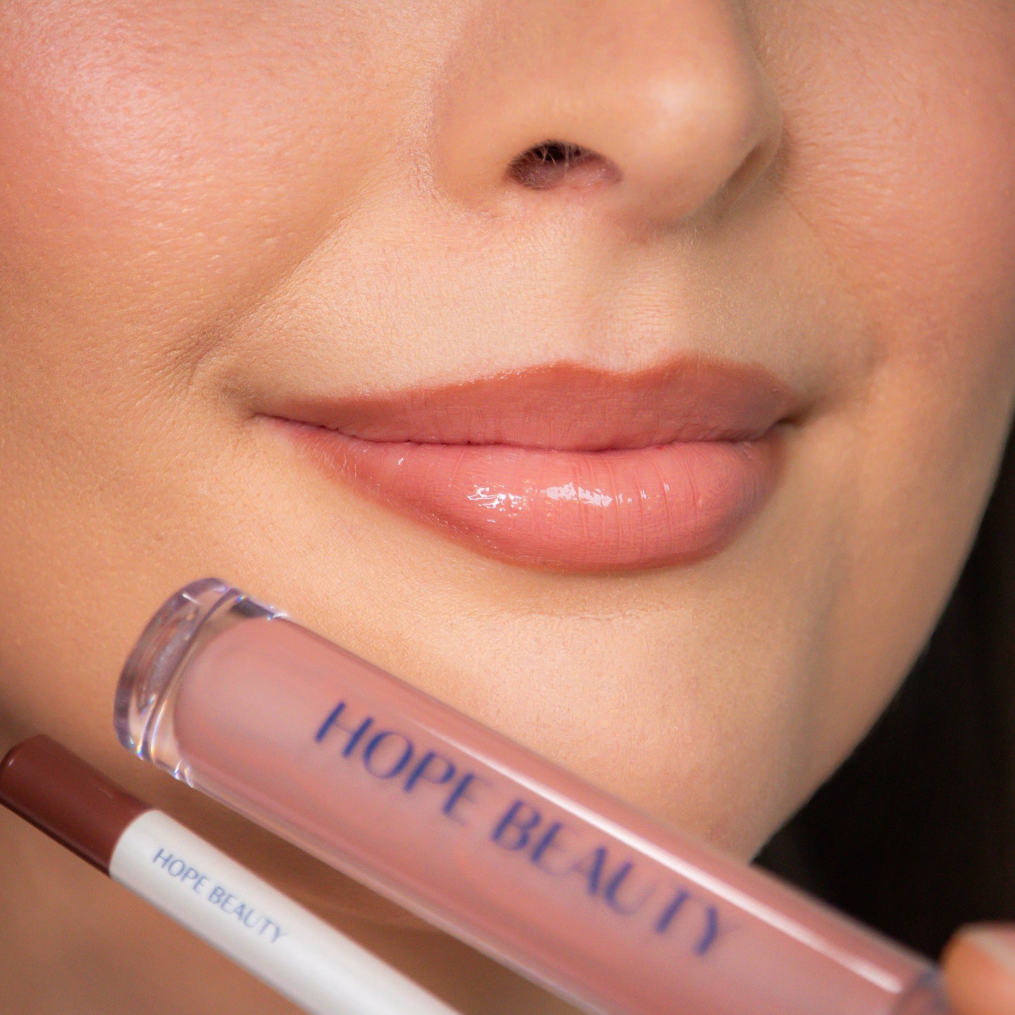 Sarah Lip Kit by Hope Beauty is a lip gloss and lip liner set inspired by Sarah from the Bible. Biblically inspired cosmetics. Inspirational makeup. Faith inspired makeup. Faith based company. Lip oil and lip gloss hybrid. Long lasting lip liner.