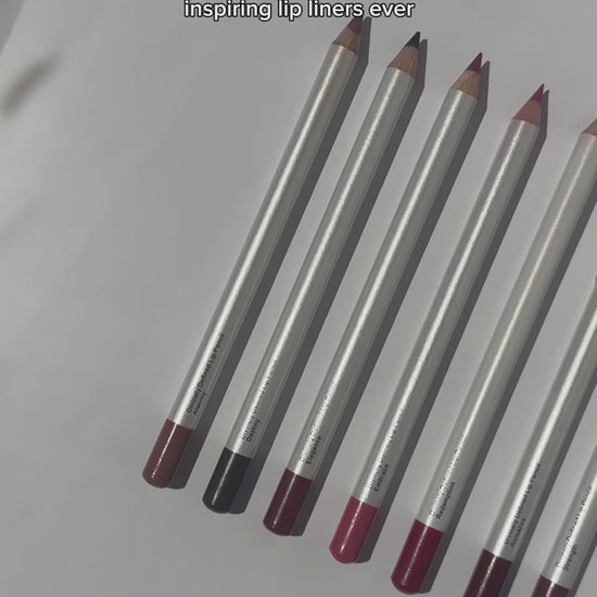 Video about lip Liners named after affirmations to encourage and empower women.