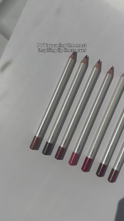 Video about lip Liners named after affirmations to encourage and empower women.